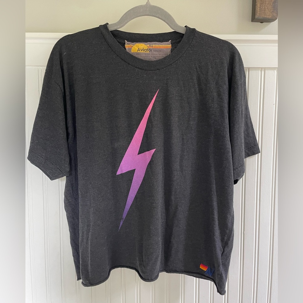 Aviator Nation BOLT BOYFRIEND TEE size XL